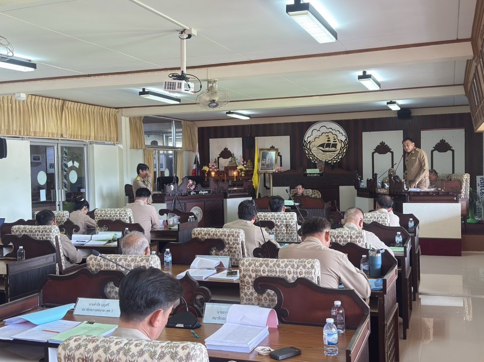 เทศบาลเมืองตราดประชุมสภาเทศบาลเมืองตราด สมัยสามัญ สมัยที่ 2 ประจำปี 2569